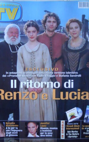 TV Sorrisi Canzoni 20 2002 Paolo Villaggio Stefania Sandrelli Jennifer Lopez D16