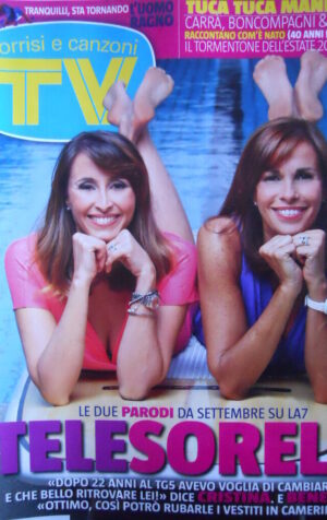 TV Sorrisi e Canzoni 28 2012 Le sorelle PARODI - Raffaella Carrà Tuca Tuca [D20]