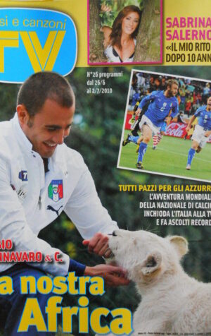 TV Sorrisi e Canzoni n°26 2010 Sabrina Salerno il mio ritorno dopo 10 anni [D22]