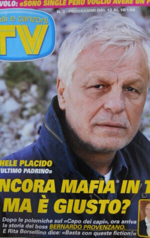 TV Sorrisi e Canzoni n°3 2008 Shel Shapiro Michele Placido Anna Falchi [D14]