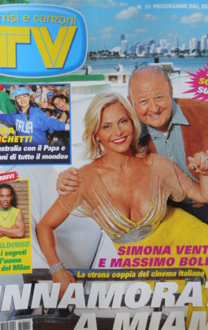 TV Sorrisi e Canzoni n°31 2008 Lorena Bianchetti Simona Ventura [D15]