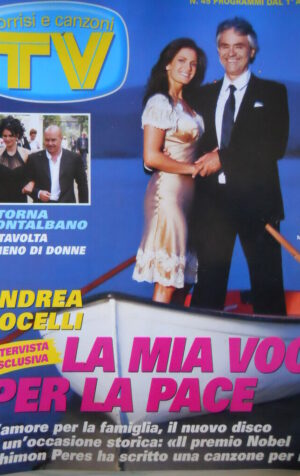 TV Sorrisi e Canzoni n°45 2008 Terence Hill Paola Barale Andrea Bocelli [D15]