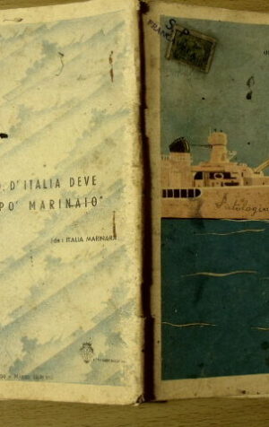 Quaderno Regia Marina 1938 Usato periodo fascista con bollo rif.1 [g.99A]