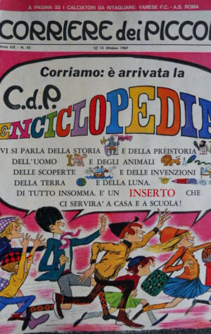 Corriere dei Piccoli n°42 1967 con inserti + figurine ROMA e VARESE  [G.254A]