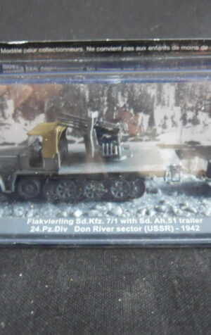 BLINDATO di Guerra WW2 FLAKVIERLING SD. KFZ. 7/1 + Sd.AH. 51 Trailer USSR 1942