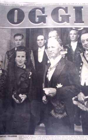 OGGI n°25 1950 Leopoldo III Belgio Principessa Liliana di Rethy [GS27]