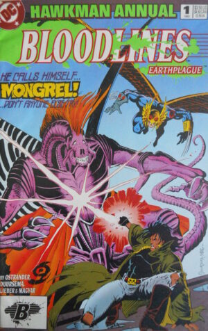 BLOODLINES Earthplague n°1 1993 - HAWKMAN ANNUAL ed. DC Comics  [SA1]