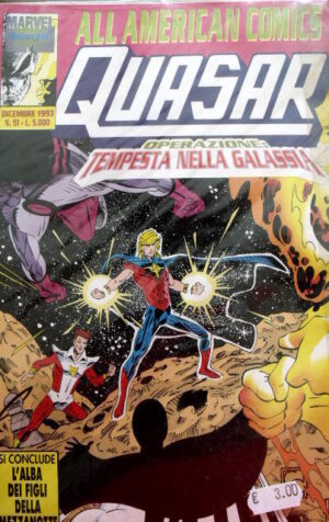 QUASAR Operazione Tempesta nella Galassia n°51 1993 Marvel Comic Art [SP15]
