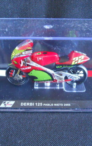 Die Cast Model Moto 1:24 DERBI 125 Pablo Nieto 2005 [N3-39 ]