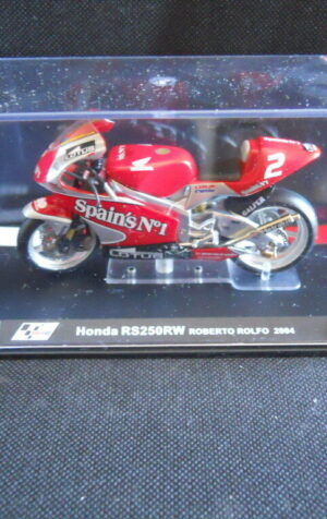 Die Cast Model Moto 1:24 HONDA RS 250 RW Roberto Rolfo 2004 [N3-20 ]