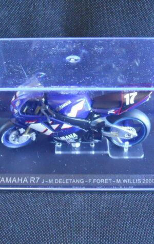 Die Cast Model Moto 1:24 YAMAHA R7 J. Deletang F. Foret M. Willis 2000 [N3-62 ]