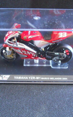 Die Cast Model Moto 1:24 YAMAHA YZR-M1 Marco Melandri 2004 [N3-29 ]