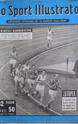 SPORT ILLUSTRATO n°31 1952 Emilio Zatopek fenomeno grandi distanze[G40] discreto