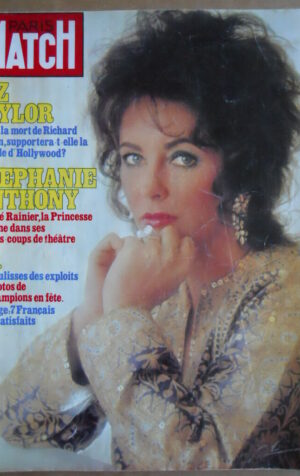 PARIS MATCH n°1839 1984 Liz Taylor - Stephanie de Monaco    [C71]