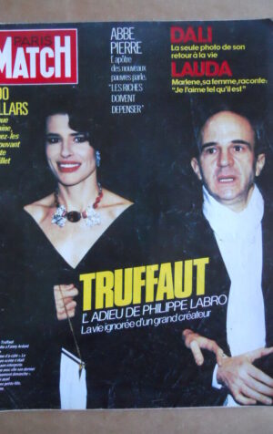 PARIS MATCH n°1849 1984 Francois Truffaut l' adieu de Philippe Labro    [C71]