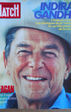PARIS MATCH n°1851 1984  Speciale Ronald Reagan - Indira Ghandi   [C71]