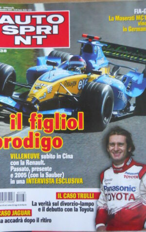 AUTOSPRINT n°38 2004 Maserati MC12 Jarno Trulli Villeneuve Caso Jaguar   [P72]