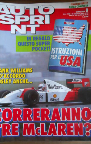 AUTOSPRINT n°8 1993  Italiano Rally Guida Completa + Pocket USA F1  [P75]