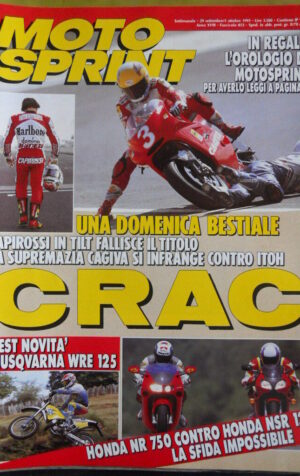 MOTOSPRINT n°39 1993 Test Husqvarna WRE 125 Honda NR 750 vs Honda NSr 125  [P68]