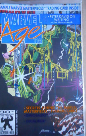 MARVEL AGE n°118 1992 - Sample Marvel Masterpieces with card  Marvel Com [SA23]
