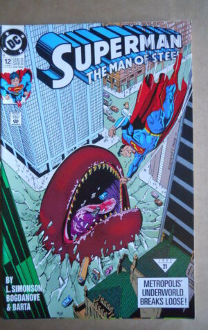 SUPERMAN The Man of Steel 12 1992 DC Comics  [SA21]