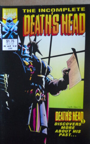 The incomplete DEATH'S HEAD n°6 1993  Marvel Comics   [SA21]