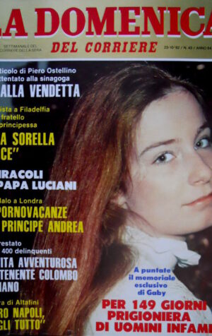 Domenica del Corriere 43 1982 Memoriale Gaby. Papa Luciani. Fratello Grace C49