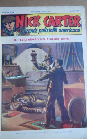 Nick Carter Il Grande poliziotto americano Anni 40 n?59 ed. NERBINI  [G369]