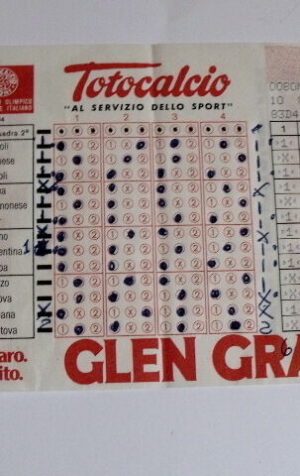 Schedina Totocalcio Concorso n°10 del 28-10-1984 - Come Foto [AF1]