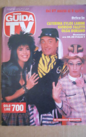 GUIDA TV n°12 1988  Copertina Giorgio Faletti Caterina Sylos Labini   [G435]