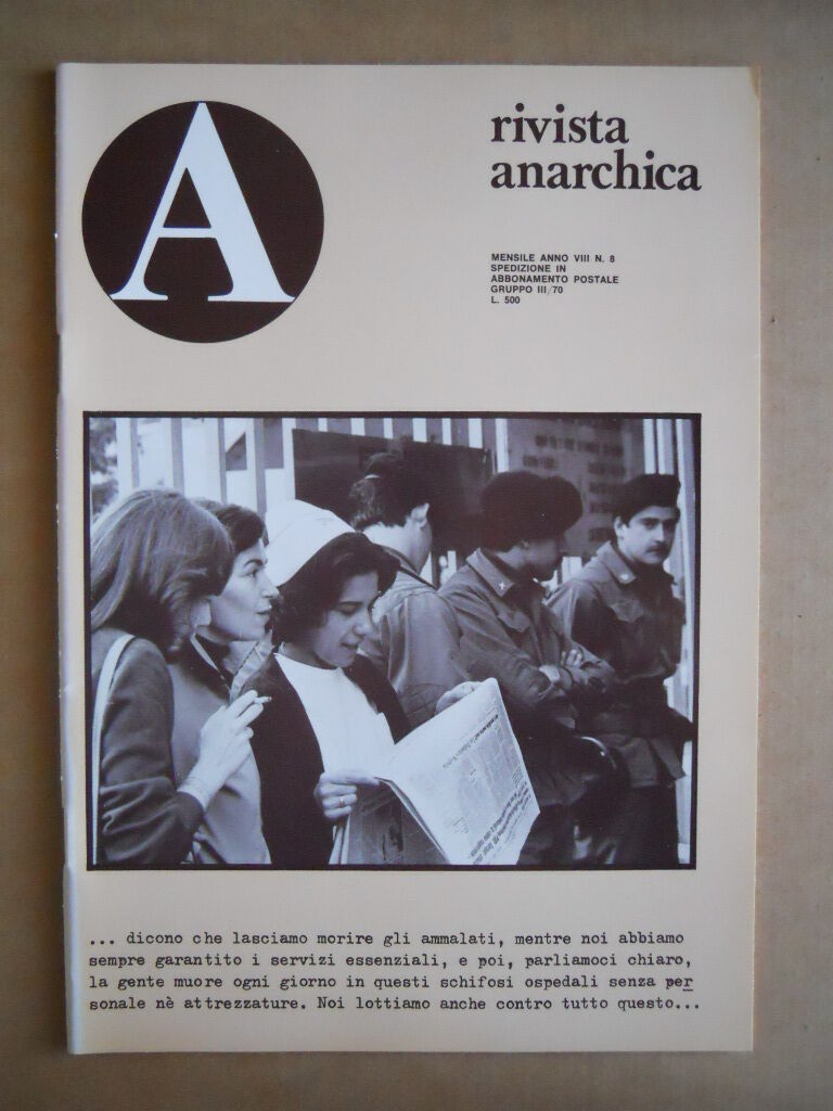Rivista Anarchica n°8 1978 Speciale gli Indiani d' America   [C73]