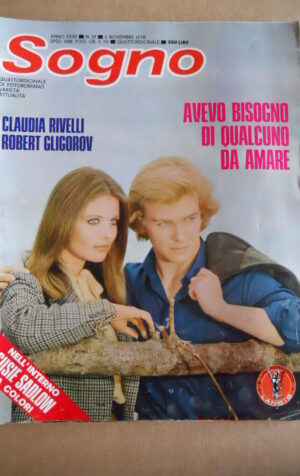 SOGNO Fotoromanzo n°21 1978 ed. Lancio  [G579]