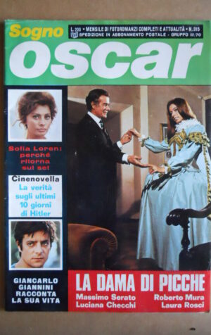 SOGNO OSCAR n°315 1973 Fotoromanzo - Sofia Loren Drupi   [C95]