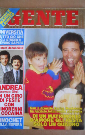 GENTE n°42 1988 Gigi e Andrea Montesano Patrizia Politti [G585]