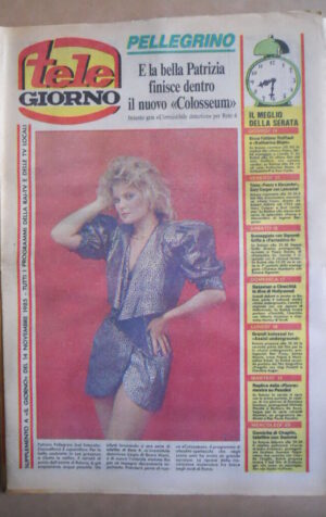 TELE GIORNO 14-11-1985 Patrizia Pellegrino  copertina [G591]