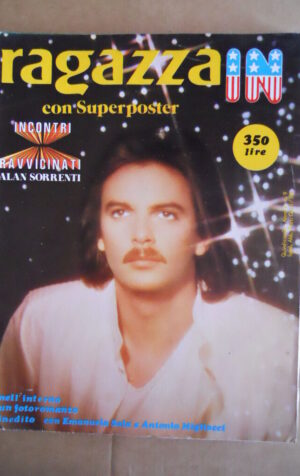 RAGAZZA IN Fotoromanzo  9 1979 Super Poster Alan Sorrenti - Emanuela Sala [G599]