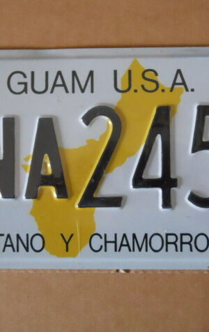 Targa Americana GUAM USA TANO Y CHAMORRO INA 2453  31x16 cm -Più basso di EBAY