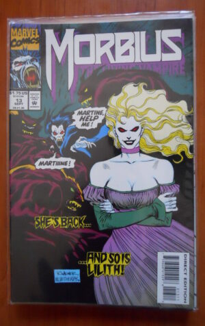 MORBIUS The Living Vampire #13 1993 Marvel Comics  [SA43]