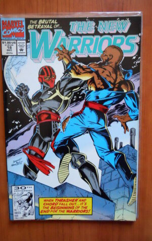 THE NEW WARRIORS #18 1991 Marvel Comics  [SA44]
