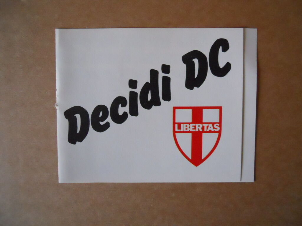 Volantino Elettorale Democrazia Cristiana DC Giancarlo Tesini 1983  [C88]