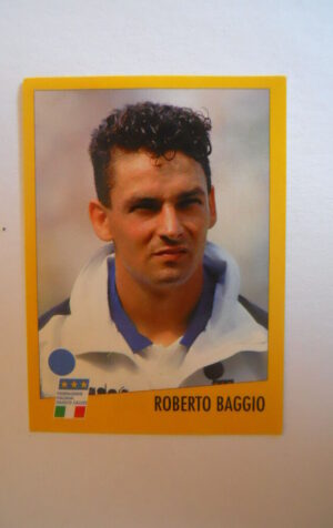 Figurina Stickers Calciatori ALBUM AZZURRI CON IP ROBERTO BAGGIO 1996 [AF]