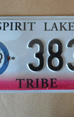 Targa Americana NORTH DAKOTA - TRIBE SPIRIT LAKE 31x16 cm - Più basso di EBAY