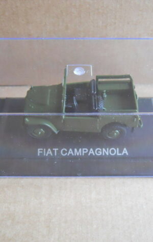 FIAT CAMPAGNOLA Legendary Cars 1:43 Die Cast in Box in Plexiglass [MV10]