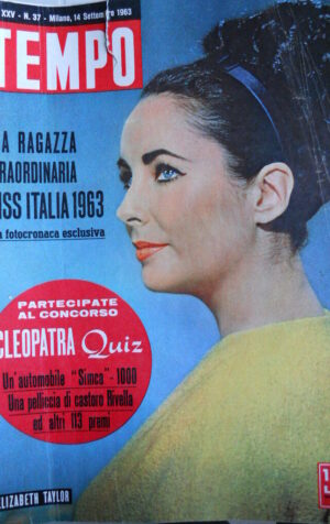 TEMPO n°37 1963 Elizabeth Taylor Ira Furstenberg MISS ITALIA 1963  [C91]