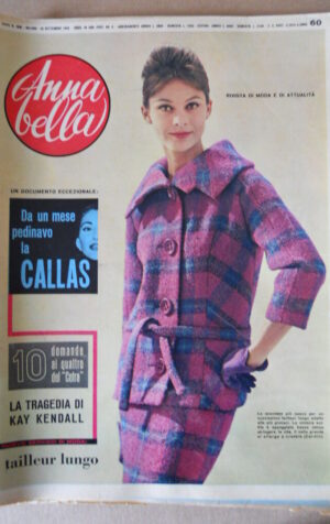 ANNABELLA n°38 1959 Rivista di Moda  [G753] la tragedia di Kay Kendall