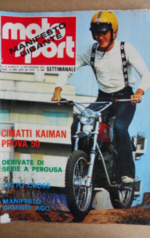 MOTO SPORT n°47 1975 [G320] Poster Roberts Ceccotto Agostini