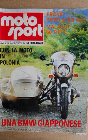 MOTO SPORT n°49 1975 [G320] Prova Benelli 125 2cE Malaguti 50 Fifty