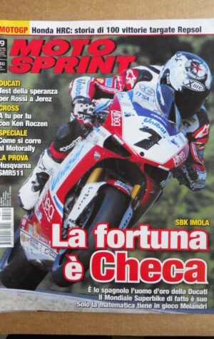 MOTOSPRINT n°39  2011 [Q75] Husqvarna SMR511 - Honda HRC storia repsol