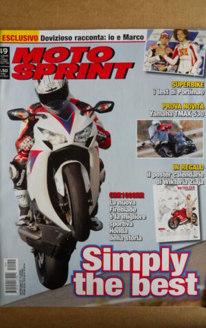 MOTOSPRINT n°49  2011 [Q75] con Poster calendario Wiktoir Ziaja