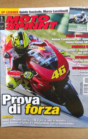 MOTOSPRINT n°5  2011 [Q75] con inserto Marco Lucchinelli
